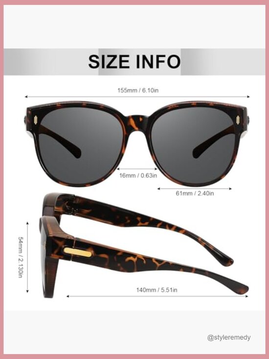 Polarized Fit Over Glasses Sunglasses UV400 Protection Driving main image 4